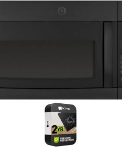 GE JVM3160DFBB 1.6 Cu Ft Over the Range Microwave Oven with Protection Pack