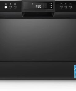 COMFEE Countertop Dishwasher Portable 6 Place Settings 8 Programs Energy Star Black