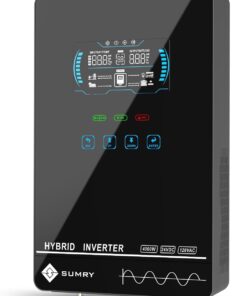 SUMRY 4000W Hybrid Solar Inverter 24V to 120V Pure Sine Wave with 140A MPPT Controller