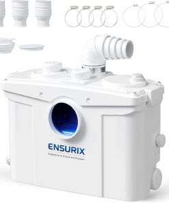 Ensurix 1200W Macerator Pump 2800 GPH with Anti Backflow and Smart Control