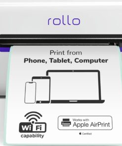 Rollo Wireless Thermal Label Printer 4x6 WiFi AirPrint Compatible for Shipping Packages
