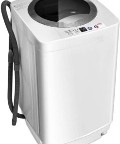 Giantex Portable Washing Machine Full Automatic Washer Dryer Combo 8 lb with Pump Drain