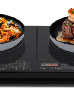 Nuwave Double Induction Cooktop Portable 900 and 1800W with 50 Preset Settings