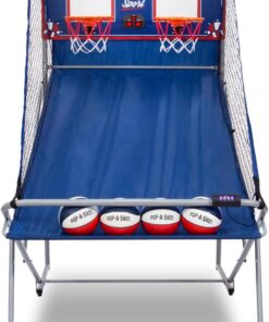 Pop-A-Shot Dual Shot Sport Arcade Basketball Game with Paddle Scoring and 10 Modes