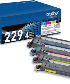 Brother TN229 4 Pack Standard Yield Toner Cartridges Black Cyan Magenta Yellow