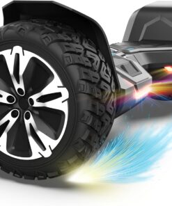 Gyroor Warrior 8.5 in All Terrain Off Road Self Balancing Scooter with Bluetooth and LED