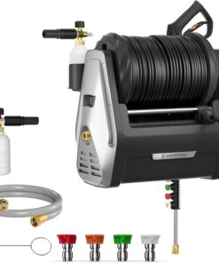 Giraffe Tools G30 Wall Mounted Pressure Washer 1800W 2900 PSI 100 ft Retractable Hose