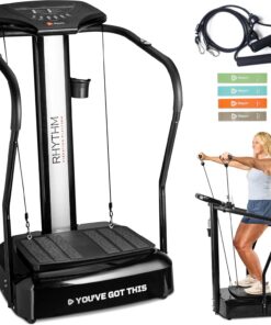 Lifepro Rhythm Vibration Plate with Handles Heart Rate Sensor and 99 Speed Levels