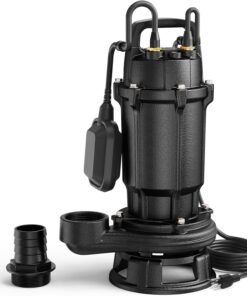 Aquastrong 1HP Sewage Grinder Pump Cast Iron Effluent Pump with Float Switch 4200 GPH