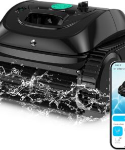 WYBOT C1 Cordless Robotic Pool Vacuum 4 in 1 Wall and Waterline Cleaning 150 Min Smart Nav