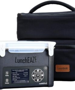 LunchEAZE XL Cordless Heated Lunch Box Battery Powered 6 Cup Capacity Automatic Heating